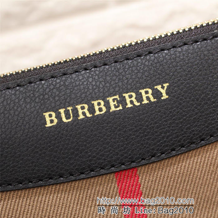 BURBERRY巴寶莉 2017最新走秀款 進口布搭配進口牛皮斜背包 官網同步 博柏利細長手拿包 39753  Bhq1230